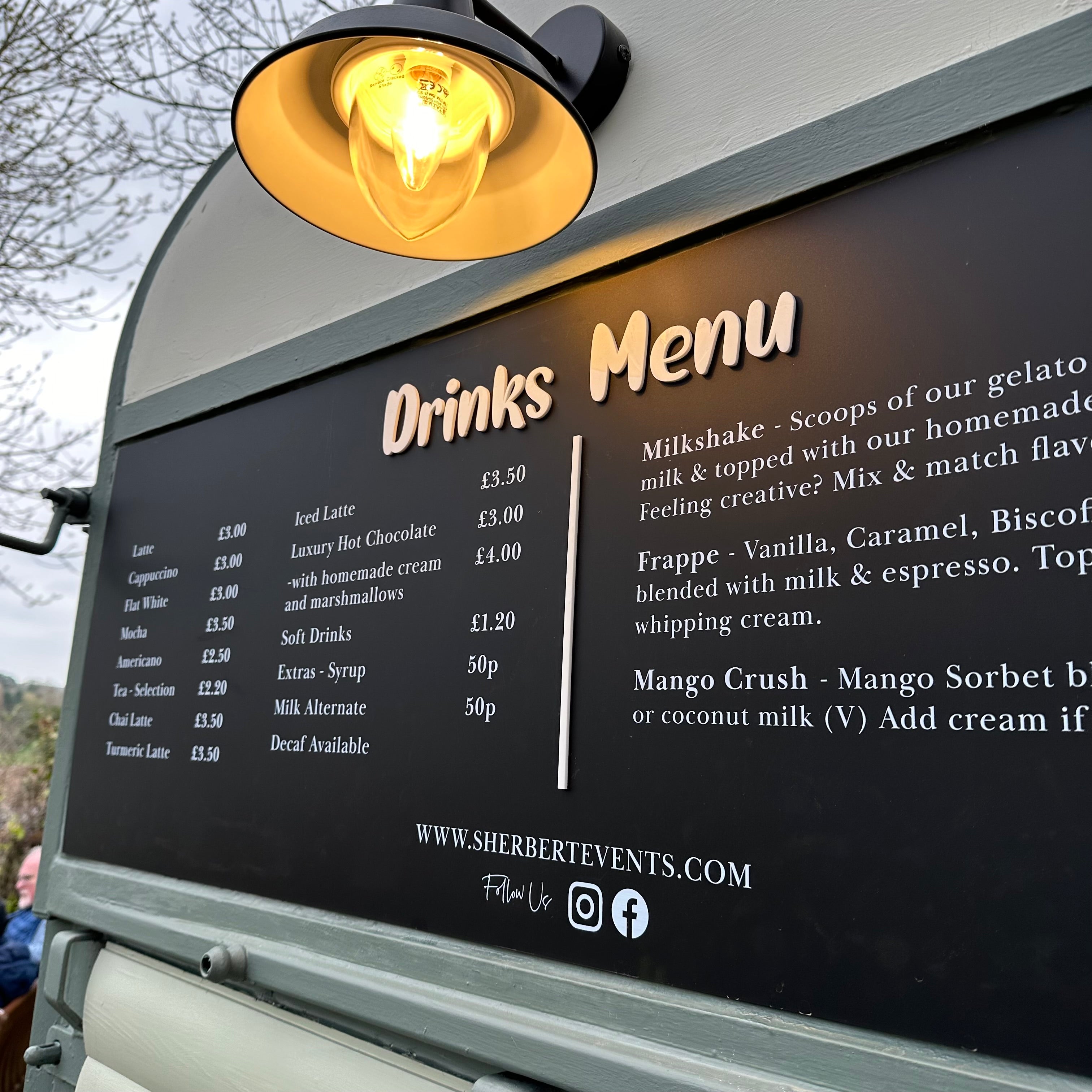 Bespoke business sign